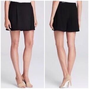 Vince High Waist Black Wrap Pleated Skort sz 10